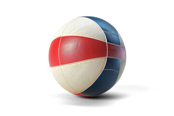 Multicolored Volleyball on Transparent Background