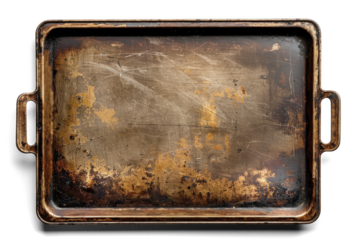 Rustic Baking Tray with Weathered Patina