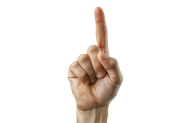 Hand pointing upward