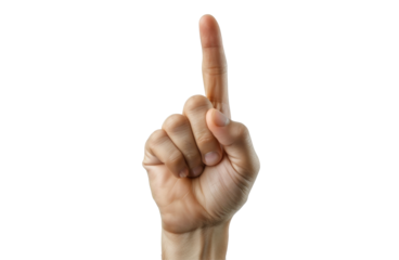 Hand pointing upward