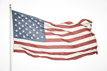 Obraz premium Old Glory Waving in the Wind
