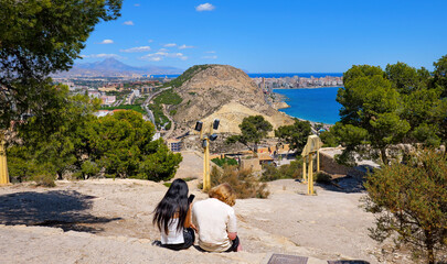 Alicante, Blick von der Burg auf die Stadt