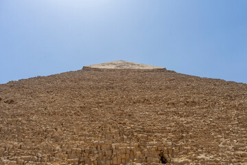 The Gaza Pyramid in Egypt is a huge structure believed to have been used as a royal tomb in the...