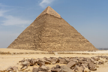 The Gaza Pyramid in Egypt is a huge structure believed to have been used as a royal tomb in the early days of ancient Egypt.