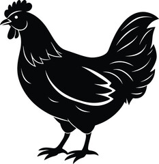 Chicken Silhouette Vector illustration