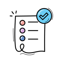 Fototapeta premium Task Management: Icon for Organized Task Completion