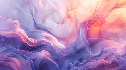 Obraz premium Abstract background with soft pastel waves. Gradient colors. For designing apps or products.