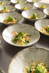 Gourmet vegetarian salad dishes