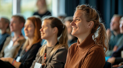 A group of women at a seminar