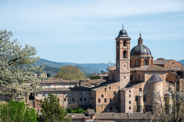 Fototapeta premium Ducal Palace, a Renaissance building in the Italian city of Urbino in the Marche
