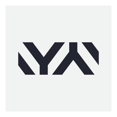 Y and A - lettering logo. YA - monogram or logotype.