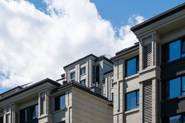 Urban residential buildings During the day