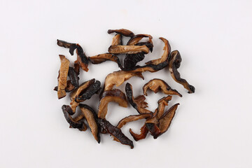 Shiitake Mushrooms isolated on white background