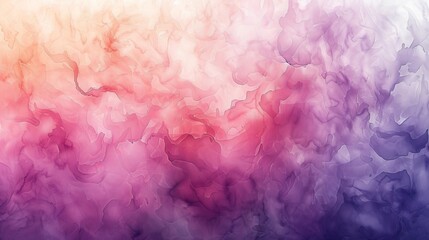 Fototapeta premium Ethereal Watercolor Wash in Lilac and Peach