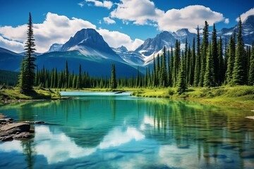 A beautiful Canadian mountain landscape