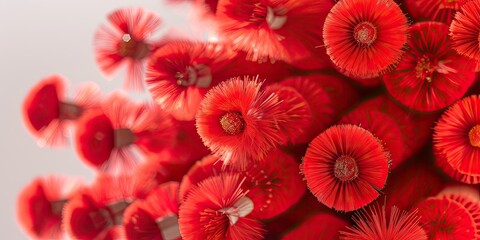 Macro Shot of Red Plant Stamen