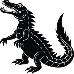 Crocodile Silhouette Vector illustration