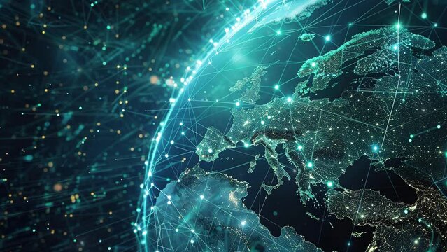 Social network networking concept design. Digital world map with users worldwide connections. Communication technology background. Global connection. Global social media network. World communication 