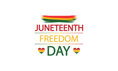 Commemorating Juneteenth with Symbolic Flag Illustration