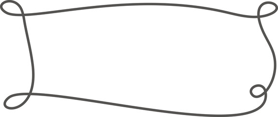 Hand drown doodle frame. Line sketch border. Rectangle scribble shapes. Square and ellipse outline box. © Chorna_L