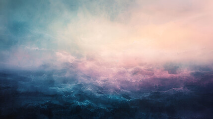 Fototapeta premium Sunset sky background with a pastel colored, gradient pastel, Abstract digital art background wallpaper, Fantasy cloudscape with water reflection, Abstract nature background 