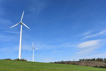 Wind power plants in forests and woodlands in Hesse