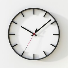 analog clock image isolated on a white background
