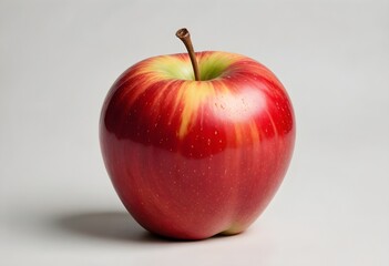 fresh ripe apple on white background