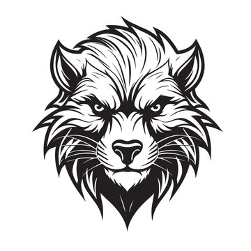 recommend clip art: Vector of wolverine head design on white background. Wildlife Animals. Easy editable layered vector illustration.