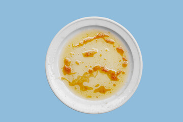 Dirty dish, cleaning cooking utensils concept