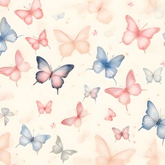 Fototapeta premium background with butterflies