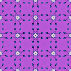 Illustration of vibrant seamless kaleidoscopic patterns