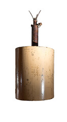 S-Mine or Bouncing Betty fragmentation mine by English and American troops models.