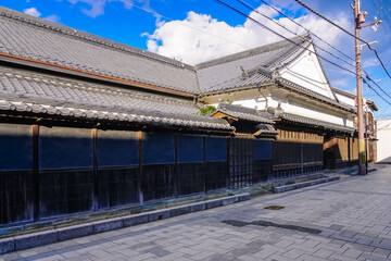 Obraz premium 日本遺産に選定される坂越の街並み（兵庫県赤穂市）