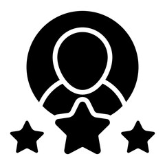 Premium design icon of customer rating

