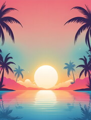 summer template with empty copy space