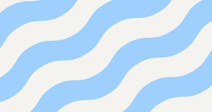 Waves cartoon abstract background animation. Good for intro, titles, opener, etc. Seamless loop. Sweet children animation. Sea style