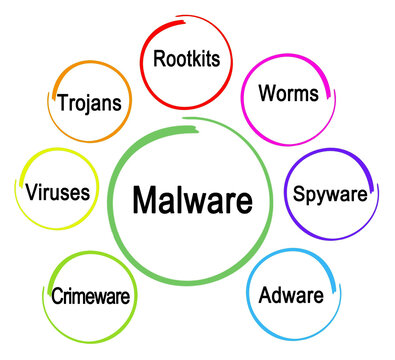 Seven types of  malicious software