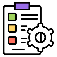Modern design icon of project management

