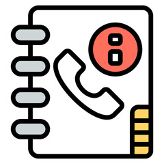 An icon design of phonebook

