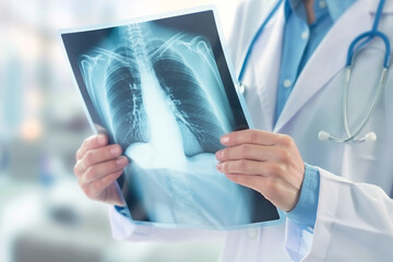 doctor holding x-ray