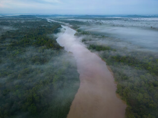 Kinabatangan River in Malaysia