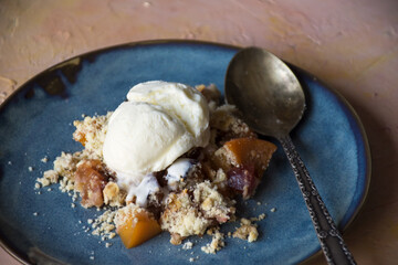 Delicious dessert ready to be enjoyed