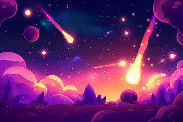 game background blast effect cartoon glow effect background