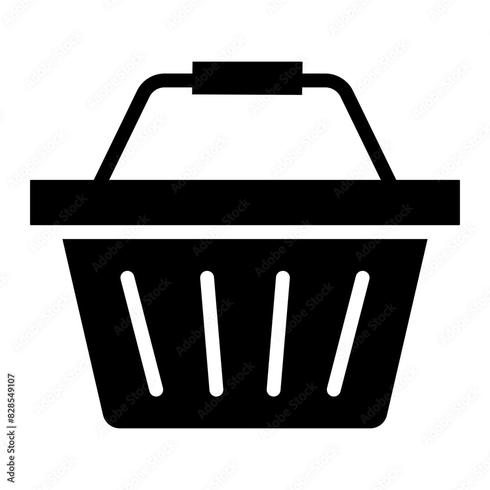 Poster Creative design icon of shopping basket

