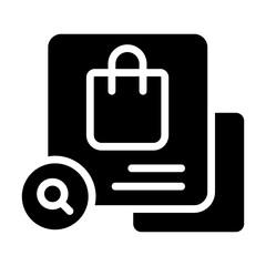 Fototapeta premium Creative design icon of search shopping