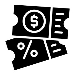Modern design icon of discount voucher

