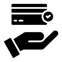 Premium design icon of card payment

