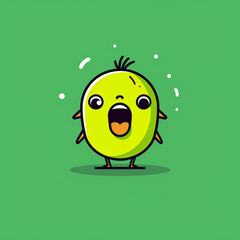 Obraz premium Karaoke-Singing_Parakeet_Modern_Line_Icon_Vector_Line