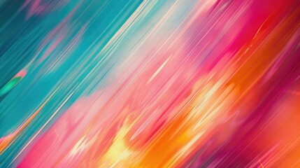 Colorful playful hues create a blurred line background and design